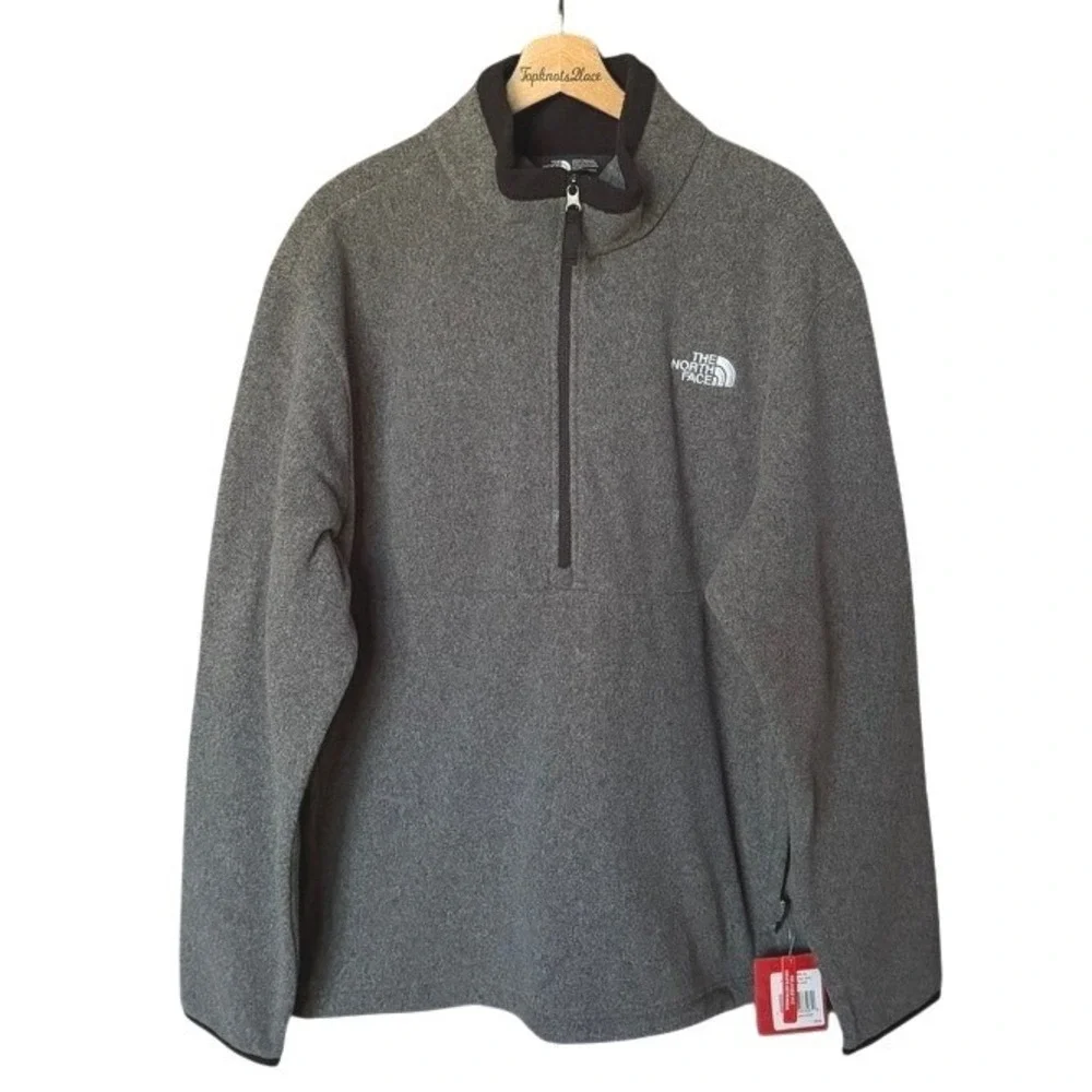 The North Face Campbell Pullover in Black Heather NWT